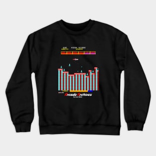 Mod.5 Arcade Scramble Space Invader Video Game Crewneck Sweatshirt